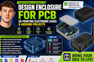 design enclosure for pcb pcb enclosure for 3d printing electronic cases, arduino
