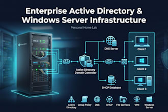 provide IT support, network setup, and windows administration