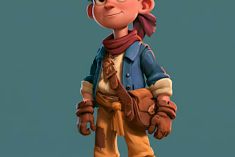 draw a 2d game character illustration