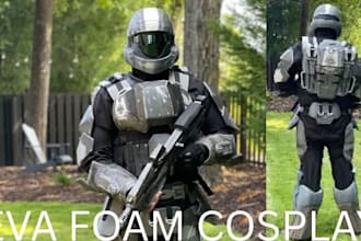 design wearable eva foam cosplay armor mask helmet and cosplay props