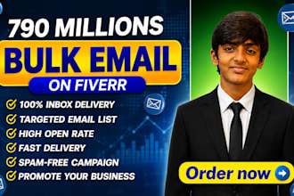 send 790 million bulk emails email blast email marketing campaign
