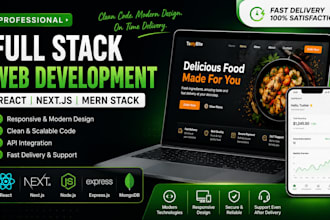 build a modern responsive react mern stack website