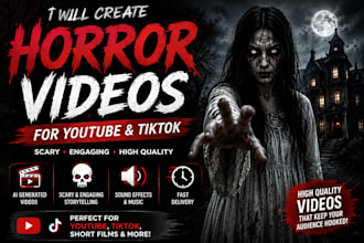 create scary horror ai videos for