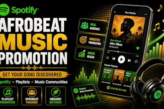do spotify music promotion, song and album promotion, afrobeat music playlist