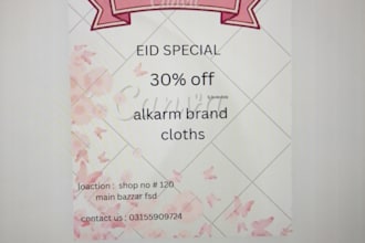 design eye catching eid sale and instagram poster