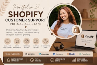 provide shopify customer support via email and phone