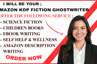 be your ebook ghostwriter, amazon kdp fiction ghostwriter