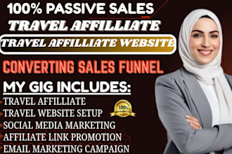 build automated travel affiliate website for passive income