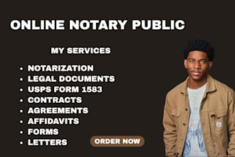 do online notary public, notarize UK US legal documents usps form 1583 online