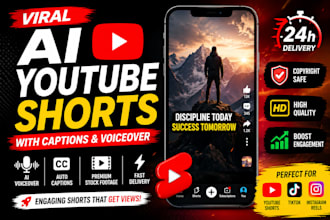 create viral ai youtube shorts with captions and voiceover