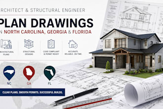 architect structural engineer plan drawings in north carolina georgia florida