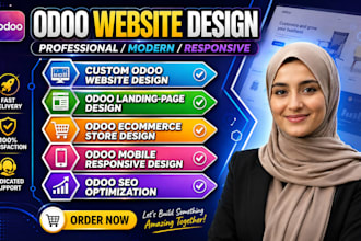 develop, design, redesign, and customize your odoo website design and ecommerce