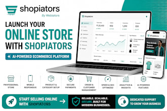 build your ai powered ecommerce store with shopiators