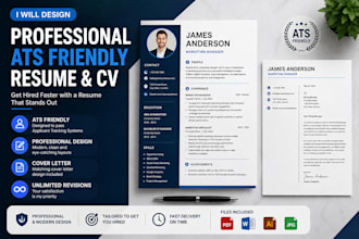 create a modern ats resume and CV