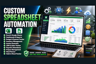 create a project management spreadsheet with automation