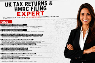 prepare UK company accounts, ct600, sa100, vat return and hmrc filing