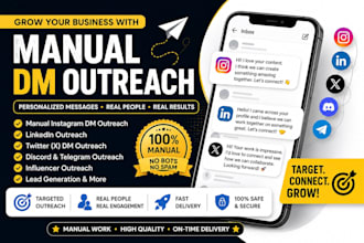 instagram facebook linkedin mass dm outreach messages