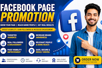 promote your facebook page to help attract real followers