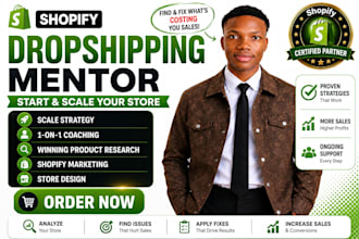 be your shopify dropshipping mentor and coach