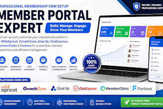 member portals on wildapricot growthzone glue up clubexpress memberclicks fontev