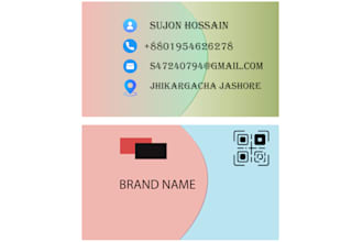 do professional and modern business card design