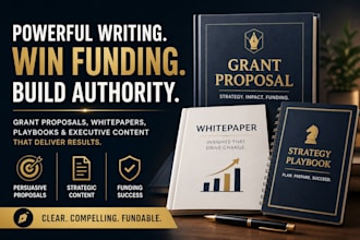 ghost white paper writer, paperback and playbook writer, grant proposal writing