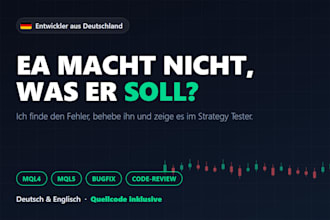 fix and debug your metatrader ea in mql4 or mql5