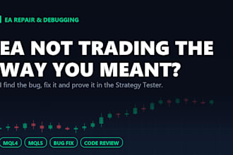 fix and debug your metatrader expert advisor in mql4 or mql5