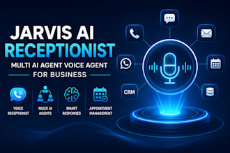 custom jarvis ai receptionist multi ai personal agent voice agent for business