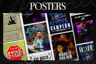 design professional flyers, posters, matchdays, and custom graphics