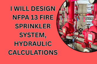 design nfpa 13 fire sprinkler system, hydraulic calculations
