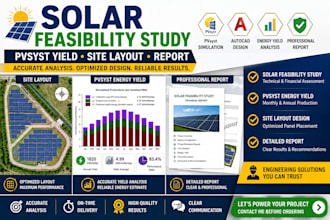 do solar feasibility study, pvsyst yield and site layout