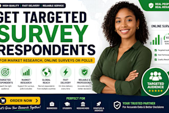 get targeted survey respondents for market research, online surveys, or polls