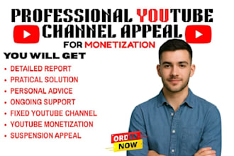 write a professional youtube suspension appeal