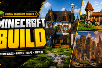 be your minecraft builder for custom builds, houses, spawns, maps and servers
