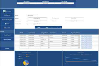 build a microsoft access income and expenses tracking