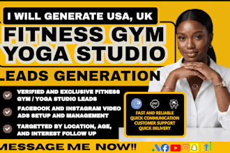 usa yoga studio leads, fitness gym leads, yoga studio leads via google ads
