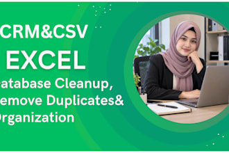 do CRM, CSV, and excel database cleanup and deduplication