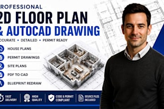 draw permit ready architectural plan autocad floor plan for florida georgia ohio