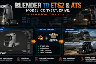 convert blender truck models into ets2 ats mods