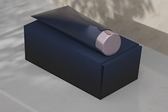 model commercial products and 3d packaging