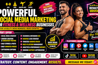 be your social media marketing for gym, fitness, wellness