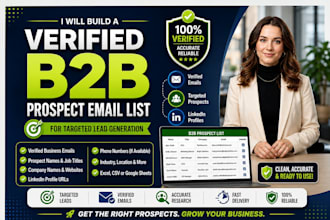 build a verified b2b prospect email list for targeted lead generation