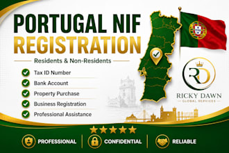 assist with portugal nif registration for residents and non residents in 48hours