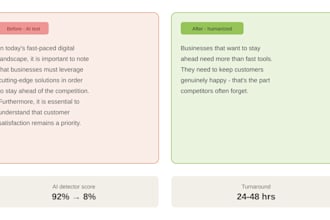 edit and humanize ai generated content so it reads naturally