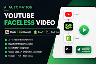 youtube faceless video claude higgsfield claude shopify claude code integration
