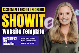 customize showit website design, showit website template design and redesign
