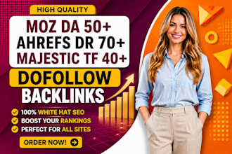 increase domain rating dr 70 moz da 60 majectic tf 40 by seo