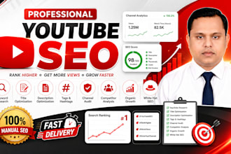 do professional youtube SEO for videos and channels
