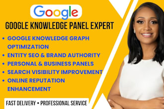 create google knowledge panel, knowledge graph, local SEO and brand authority